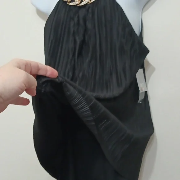 NWTπFREE GIFT INCLUDED Raffle Double-Layer Gold Crystal Chain Necklace Blouse - Picture 13 of 17